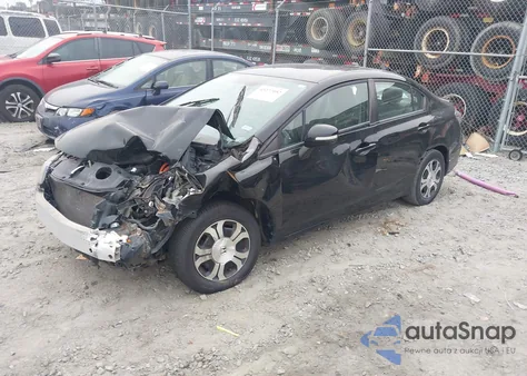 2013 Honda Civic Hybrid z USA, uszkodzony, nr VIN 19XFB4F28DE000717